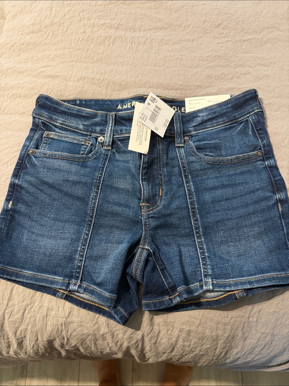 American Eagle Outfitters Dark Blue Denim Women's Jean Shorts